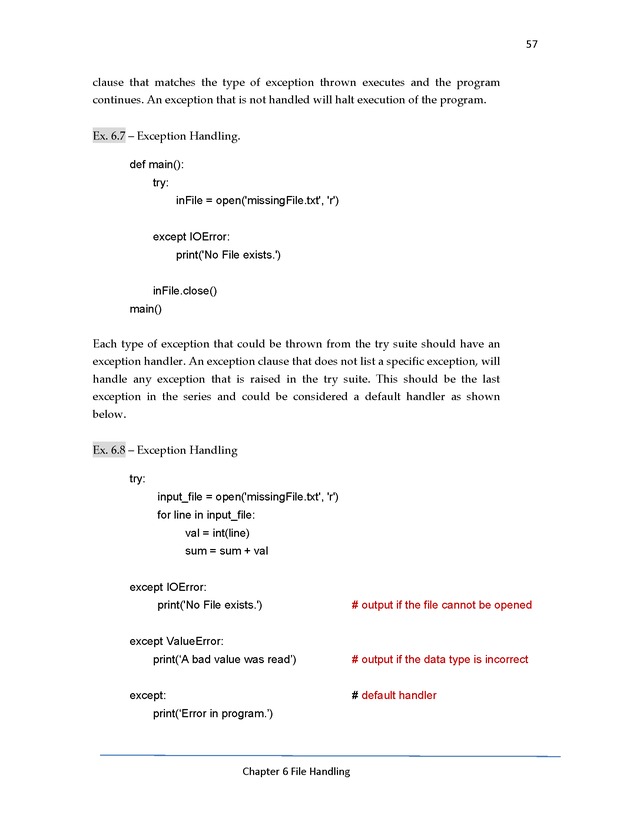 Python Programming: Basics to Advanced Concepts Advanced Programming Workshop - Page 57